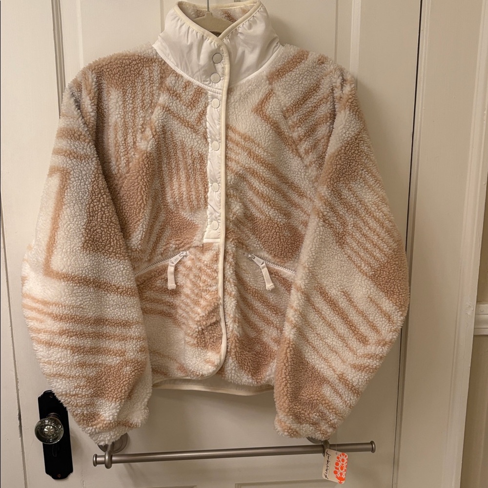 NWT Free People Movement Rocky Ridge Fleece Jacket - Snow - Picture 9 of 16